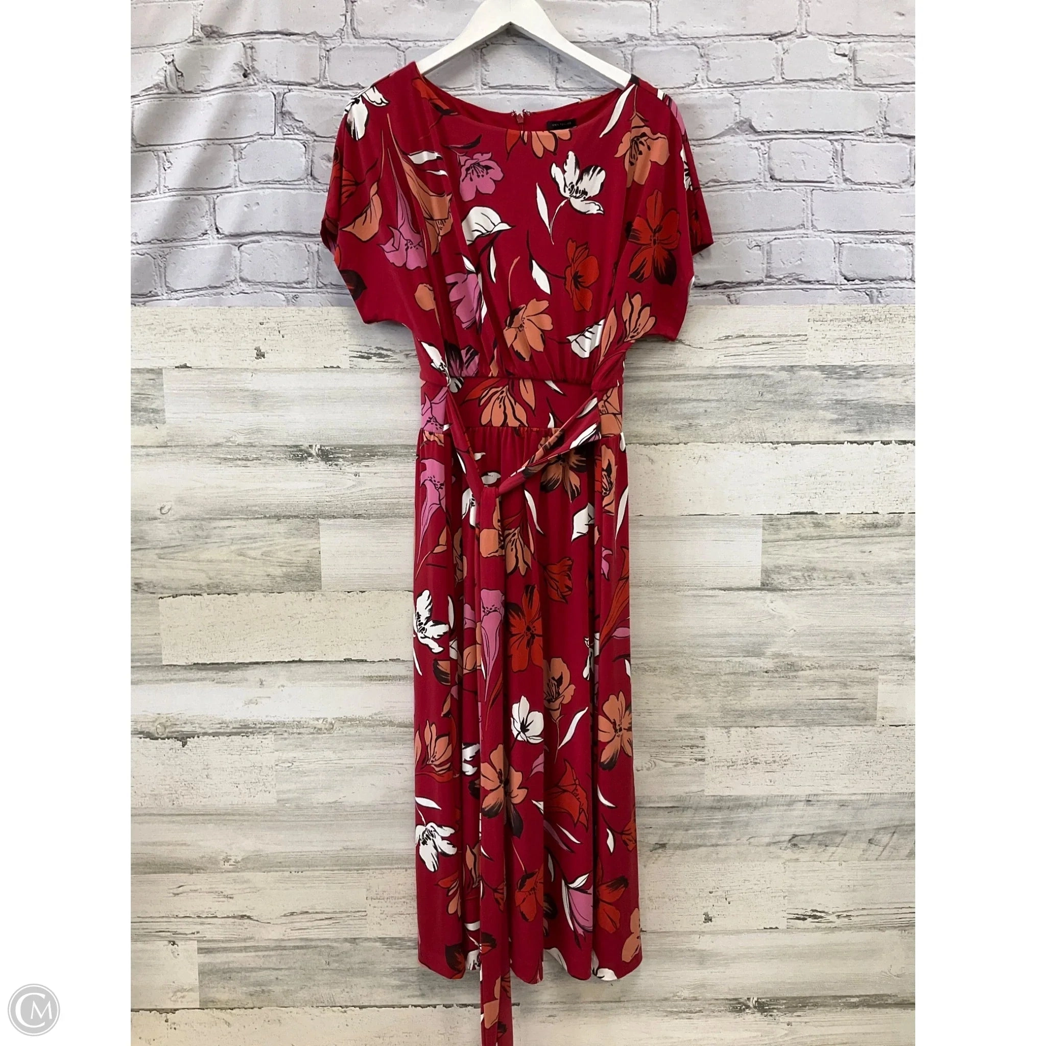 Dress Casual Maxi By Ann Taylor In Red, Size: S