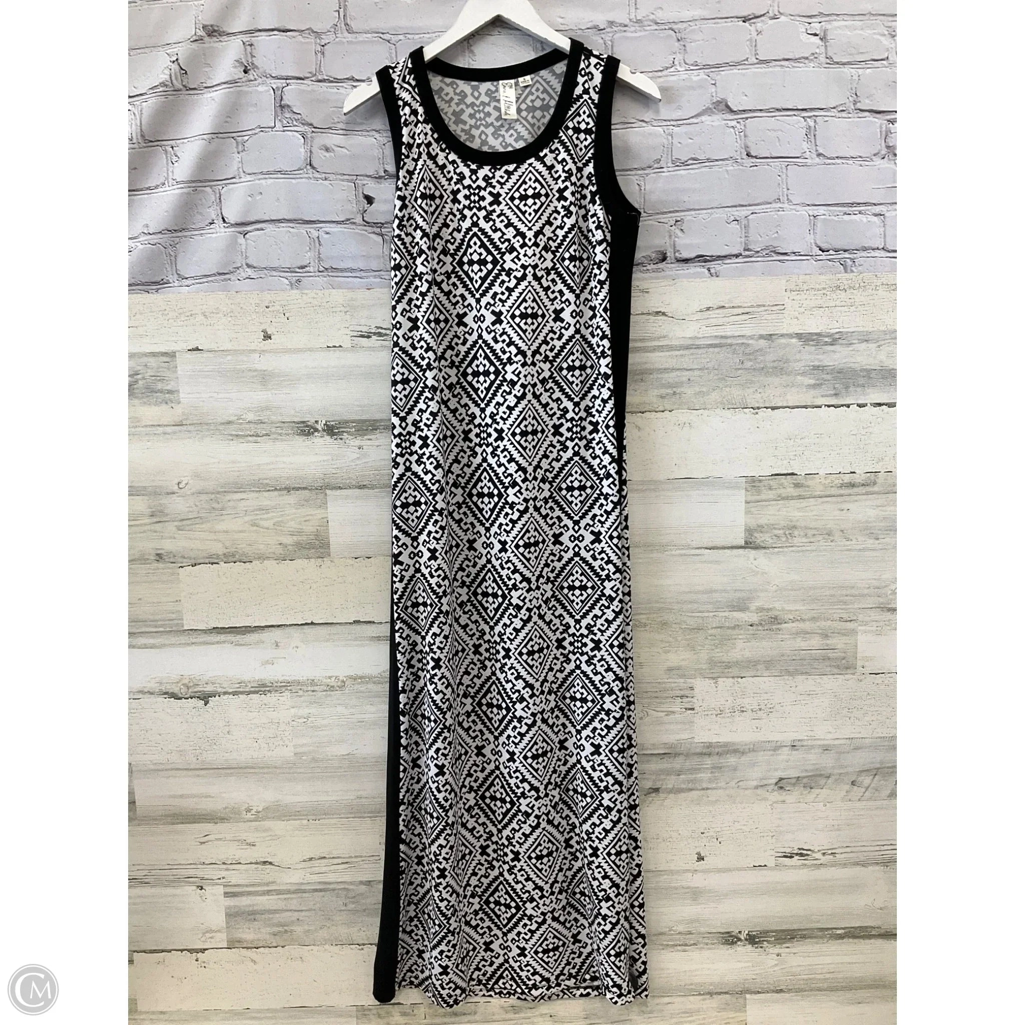 Dress Casual Maxi By Emma And Michele In Black & White, Size: S