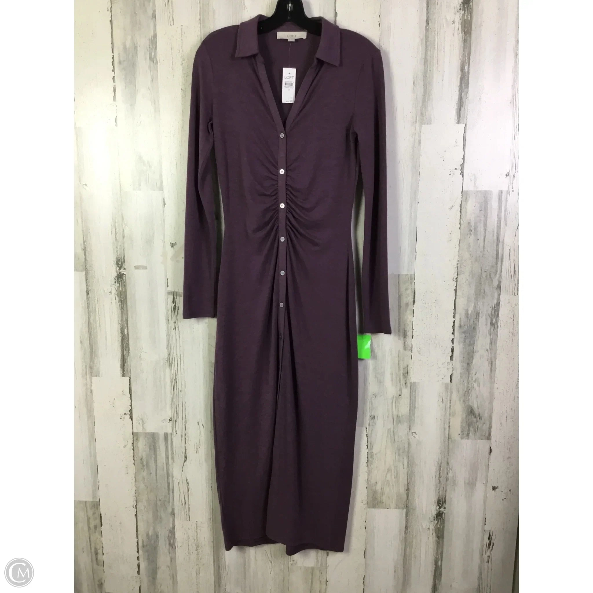 Dress Casual Maxi By Loft In Purple, Size: Xxs