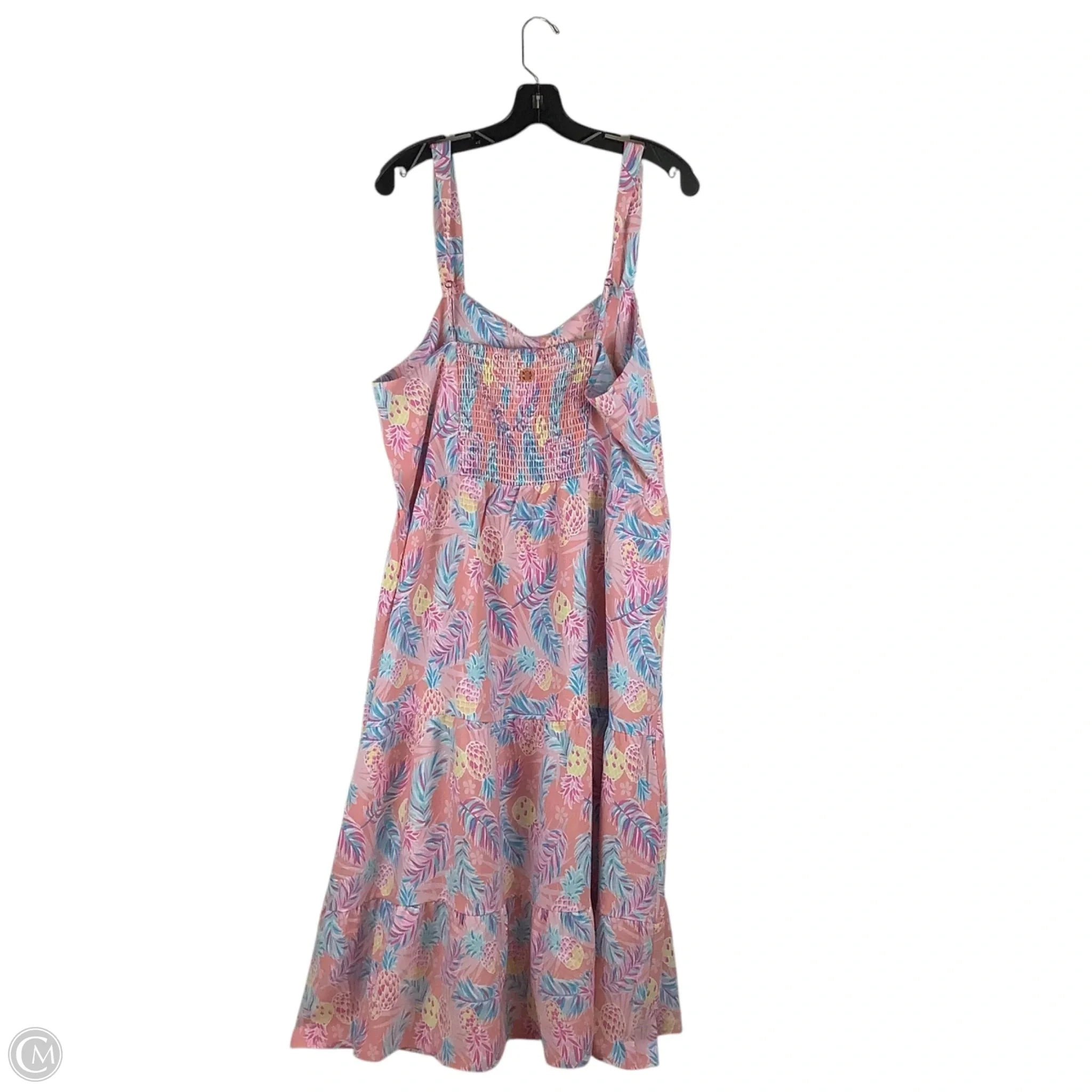Dress Casual Maxi By Simply Southern In Floral Print, Size: Xl