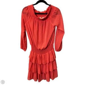 Dress Casual Midi By Michael By Michael Kors In Orange, Size: M
