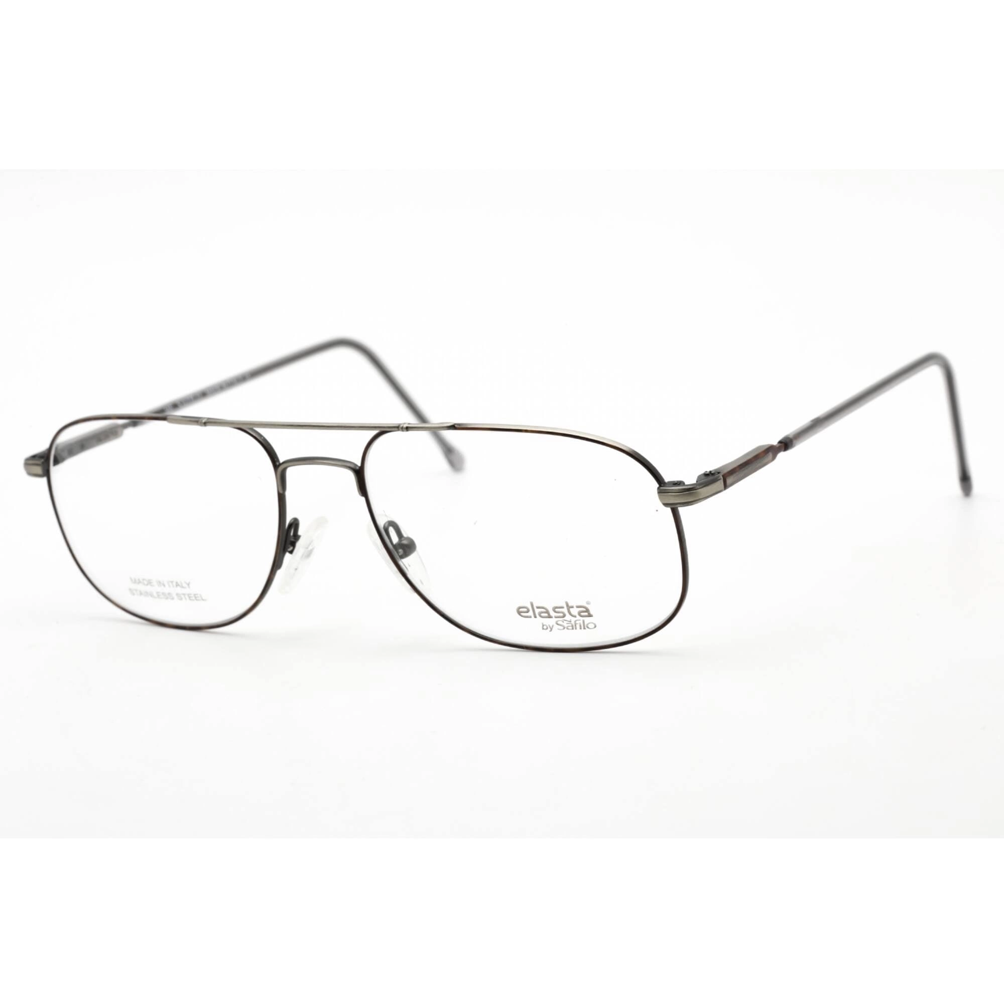 Elasta Men's Eyeglasses - Antique Matte Full Rim Aviator Metal Frame | 7020 0LV8 00