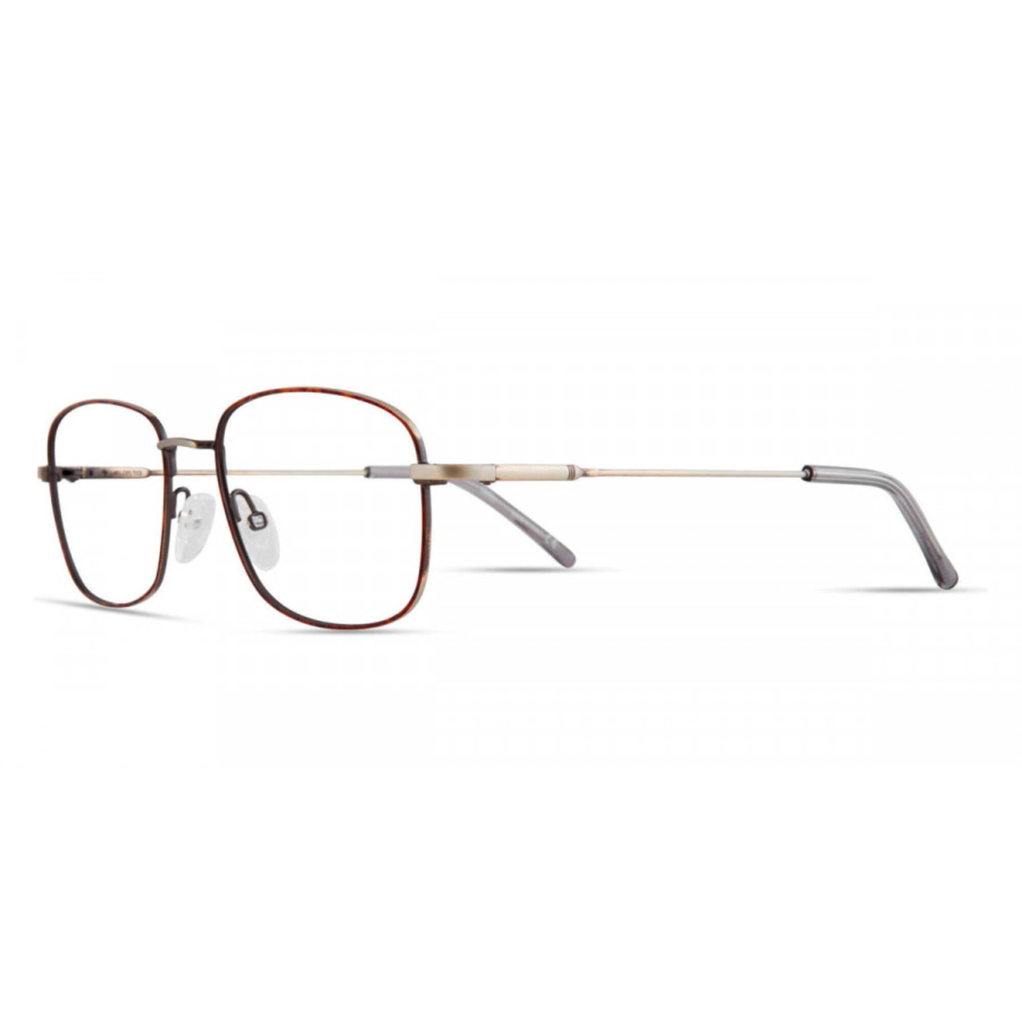 Elasta Men's Eyeglasses - Havana Grey Full Rim Square Frame Demo Lens | E 7234 0AB8