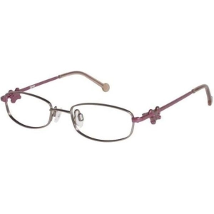 Esprit Women's Eyeglasses - Brown Metal Rectangular Frame Demo Lens | ESPRIT 17375 535