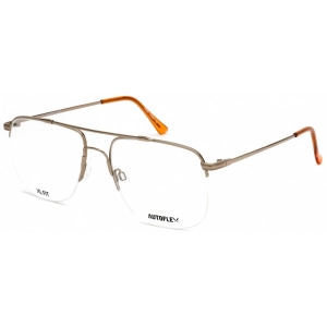 Flexon Unisex Eyeglasses - Half Rim Gep Gold Metal Aviator Frame | AUTOFLEX 17 840