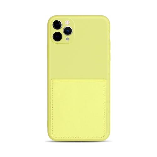 For iPhone 11 Liquid Silicone Skin Feel Shockproof Phone Case with Card Slot