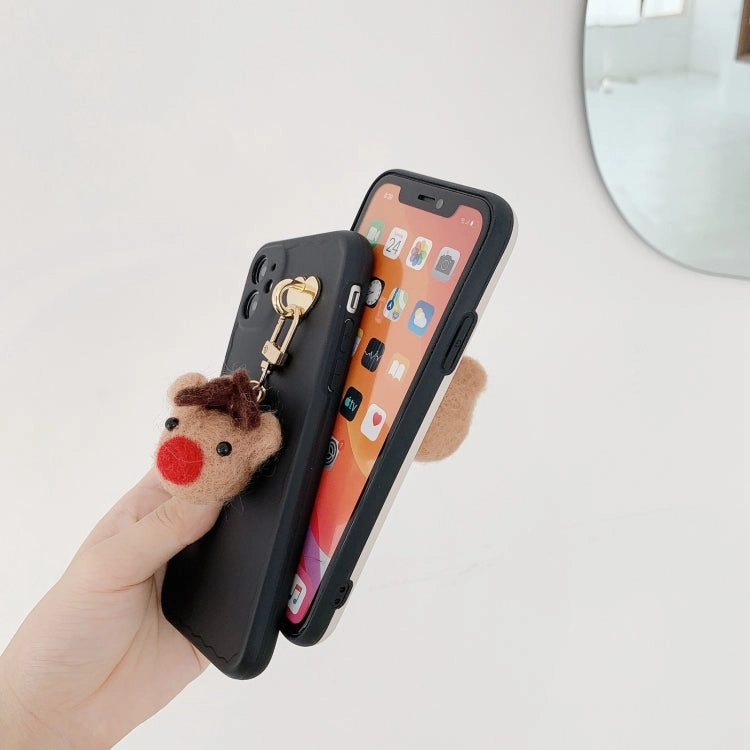 For iPhone 12 Elk Pendant Wave TPU Case