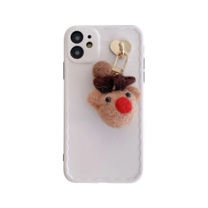 For iPhone 12 Elk Pendant Wave TPU Case