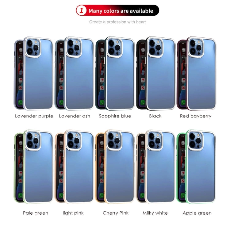 For iPhone 13 3 In 1 Two-color TPU   Acrylic Shockproof Phone Case