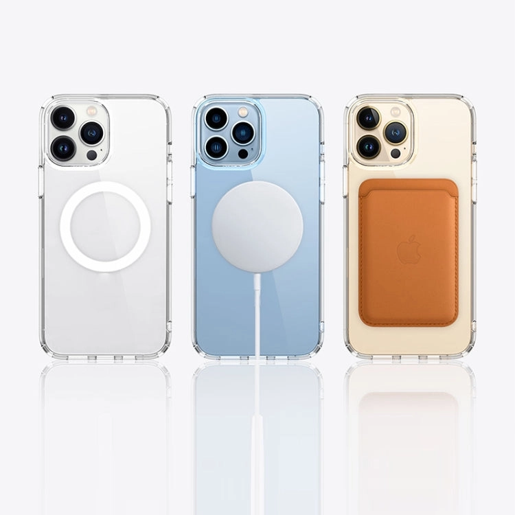 For iPhone 13 Crystal Clear Series MagSafe TPU Magnetic Phone Case