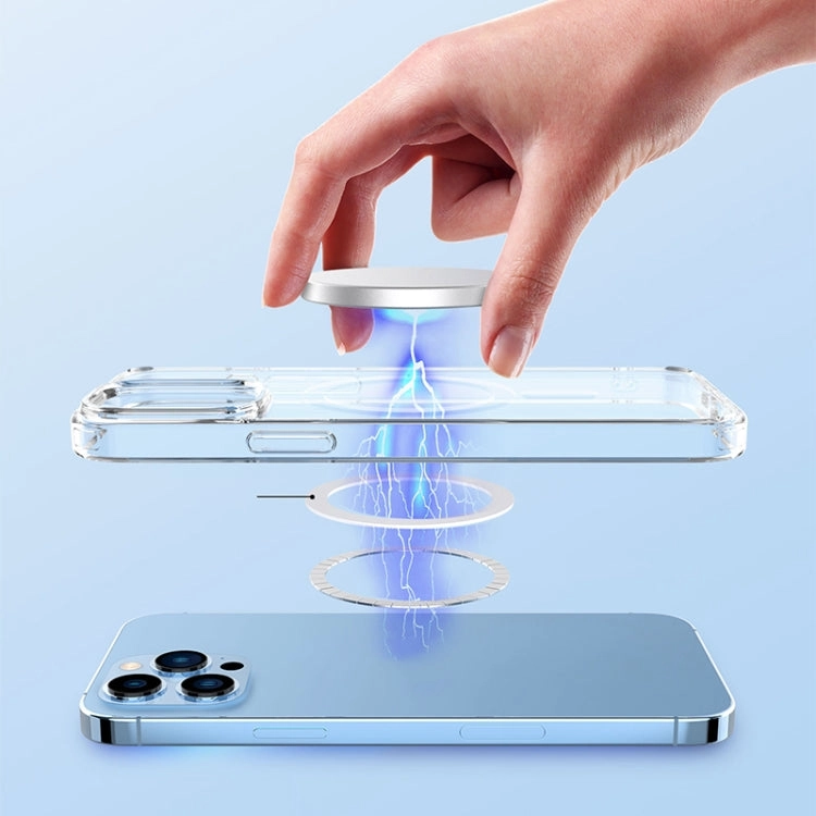 For iPhone 13 Crystal Clear Series MagSafe TPU Magnetic Phone Case