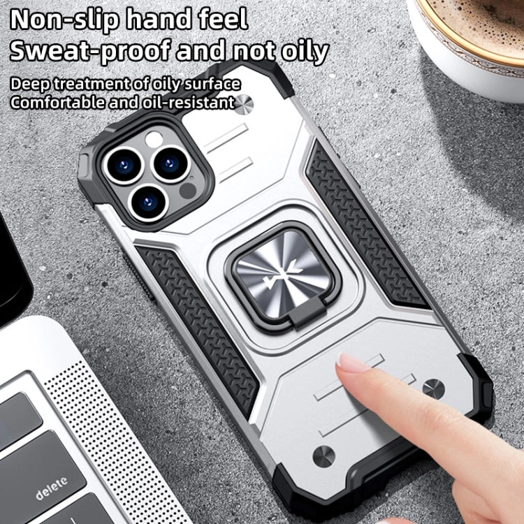 For iPhone 13 Mini Metal Phone Case with Ring Holder