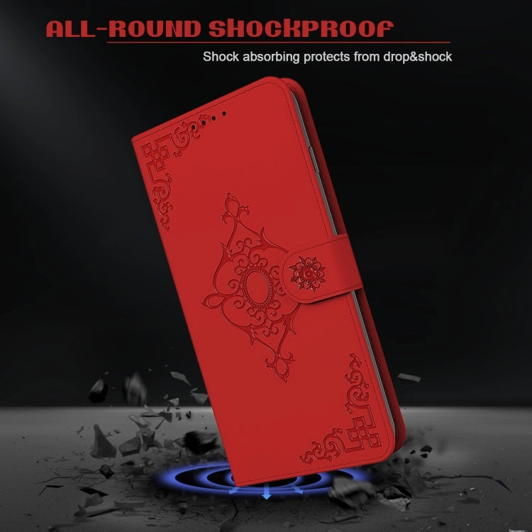For Samsung Galaxy Note20 4G / 5G Embossed Fortune Flower Pattern Horizontal Flip Leather Case with