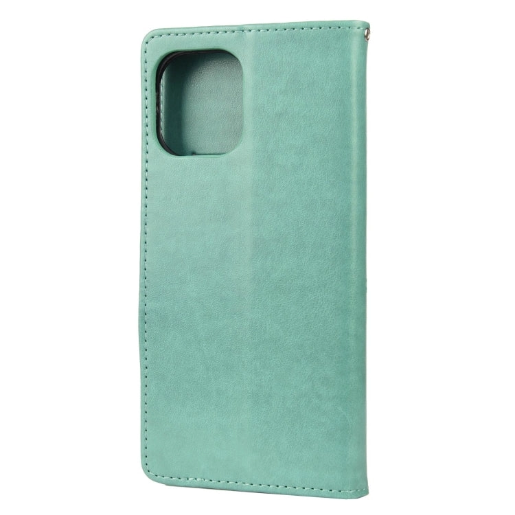For Xiaomi Mi 11 Butterfly Flower Pattern Horizontal Flip Leather Case with Holder  Card Slots