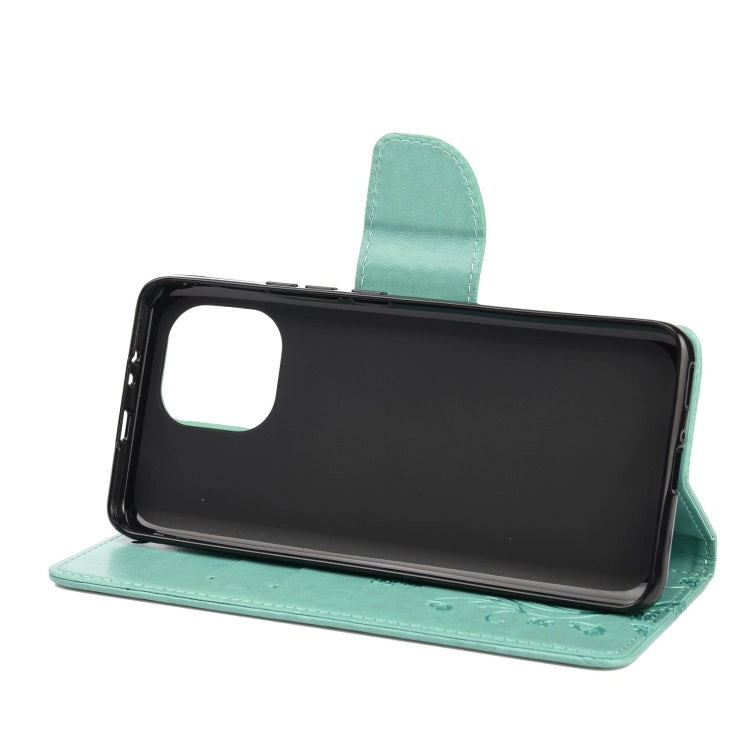 For Xiaomi Mi 11 Butterfly Flower Pattern Horizontal Flip Leather Case with Holder  Card Slots