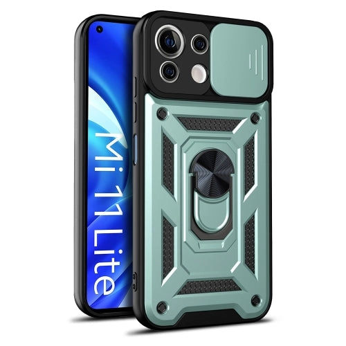 For Xiaomi Mi 11 Lite 5G/4G Sliding Camera Cover Design TPU PC Protective
