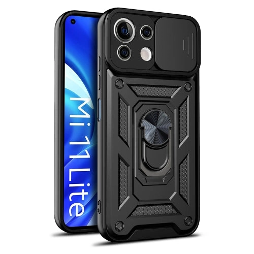 For Xiaomi Mi 11 Lite 5G/4G Sliding Camera Cover Design TPU PC Protective