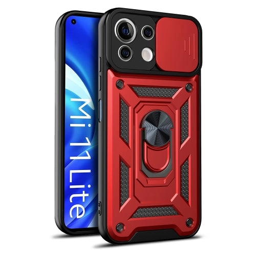 For Xiaomi Mi 11 Lite 5G/4G Sliding Camera Cover Design TPU PC Protective
