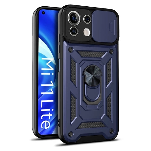 For Xiaomi Mi 11 Lite 5G/4G Sliding Camera Cover Design TPU PC Protective