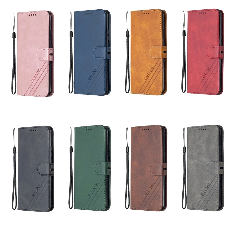 For Xiaomi Mi 11 Stitching Style 2-Color Cow Texture Horizontal Flip PU Leather Case with Holder