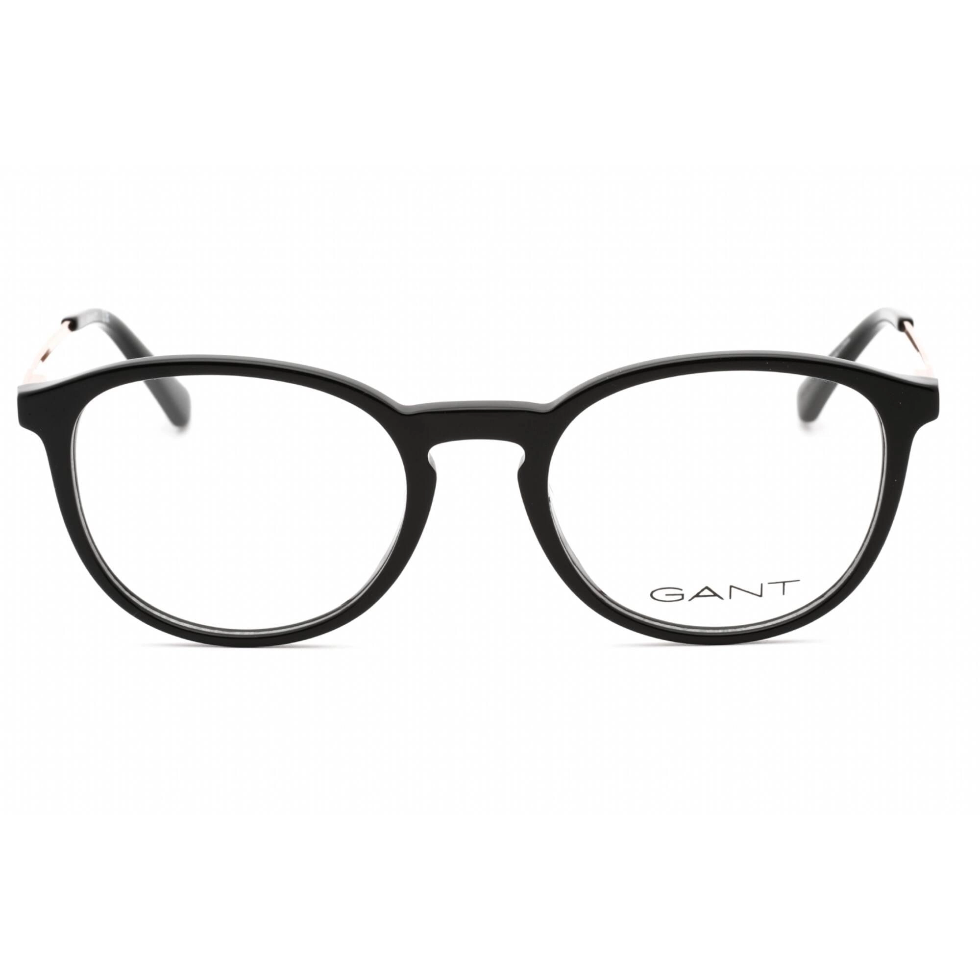 Gant Men's Eyeglasses - Shiny Black Plastic Full Rim Round Shape Frame | GA3259 001