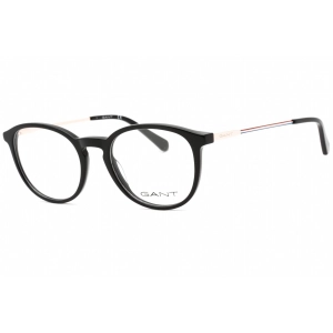 Gant Men's Eyeglasses - Shiny Black Plastic Full Rim Round Shape Frame | GA3259 001