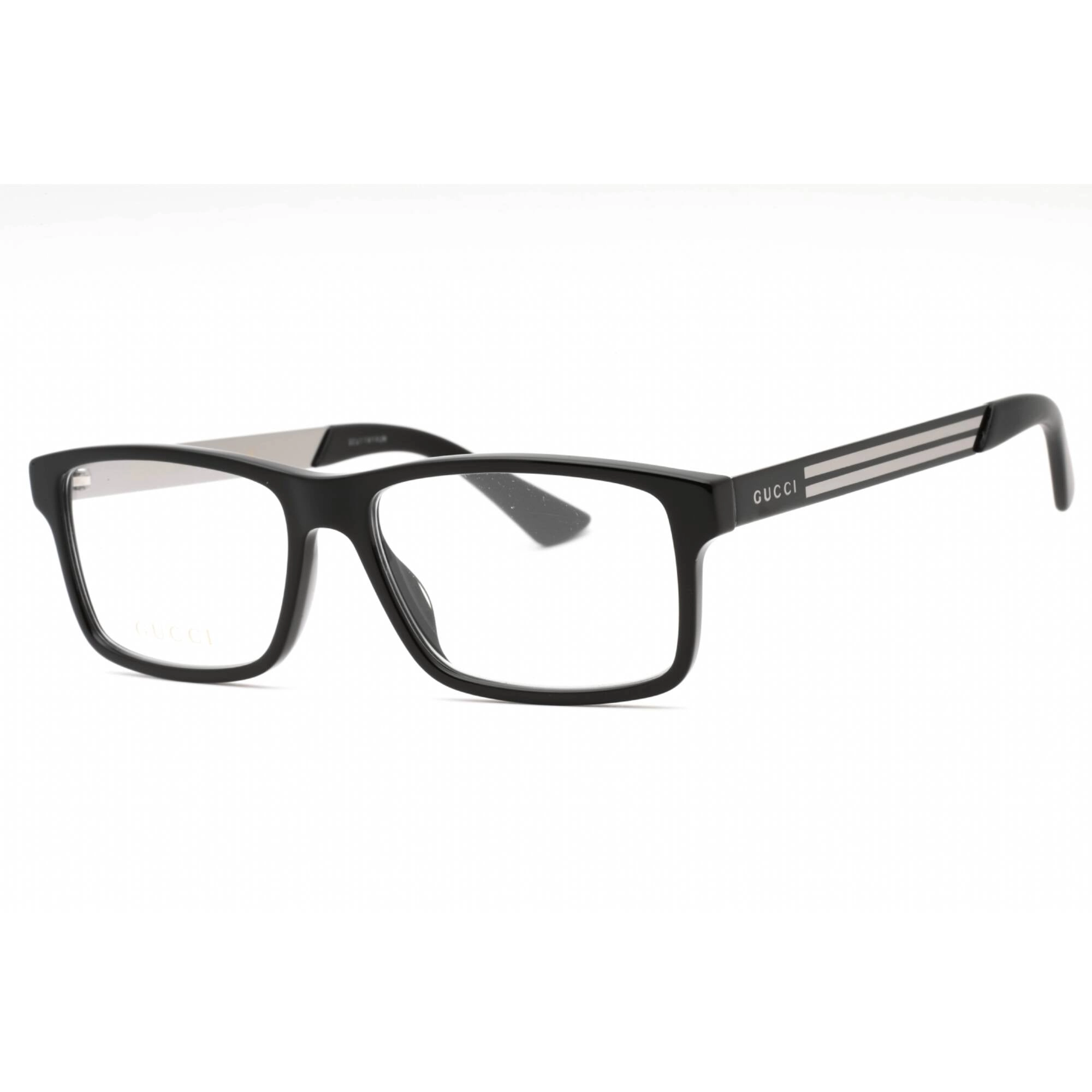 Gucci Men's Eyeglasses - Black Rectangular Full Rim Frame Clear Lens | GG0692O 001