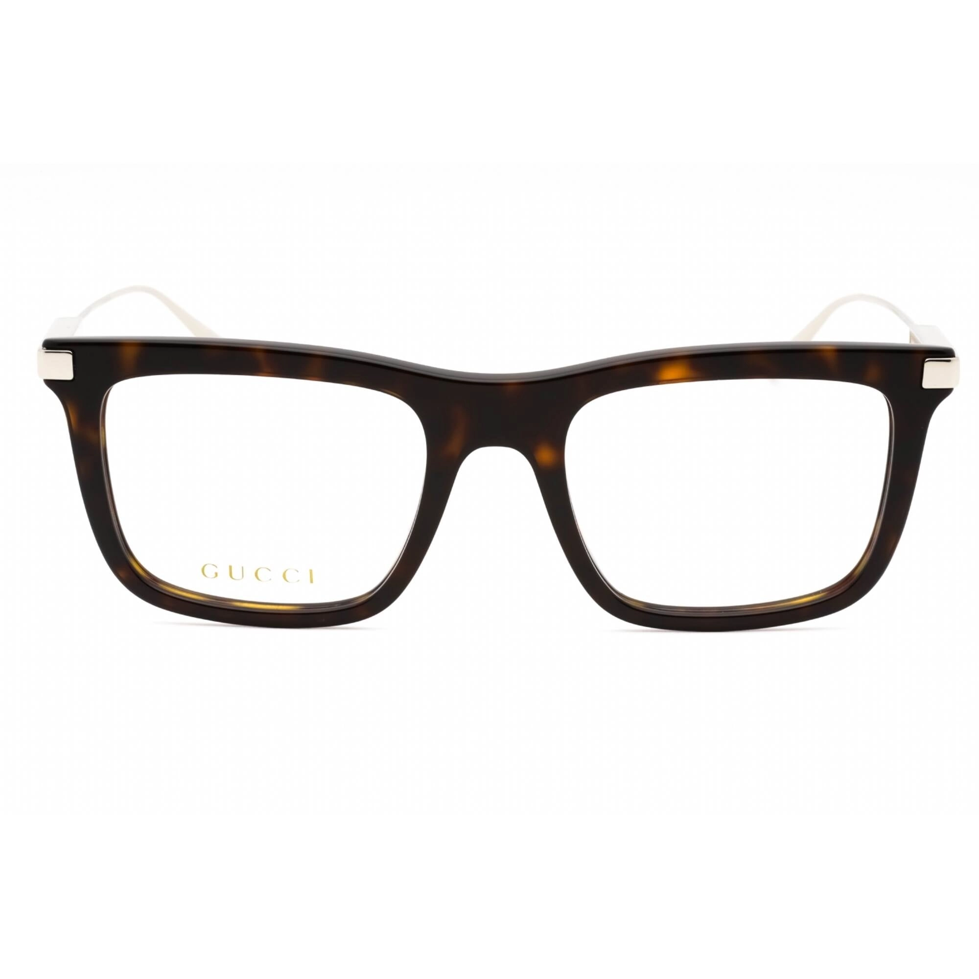 Gucci Men's Eyeglasses - Tortoise Acetate Full Rim Square Shape Frame | GG1438O 002