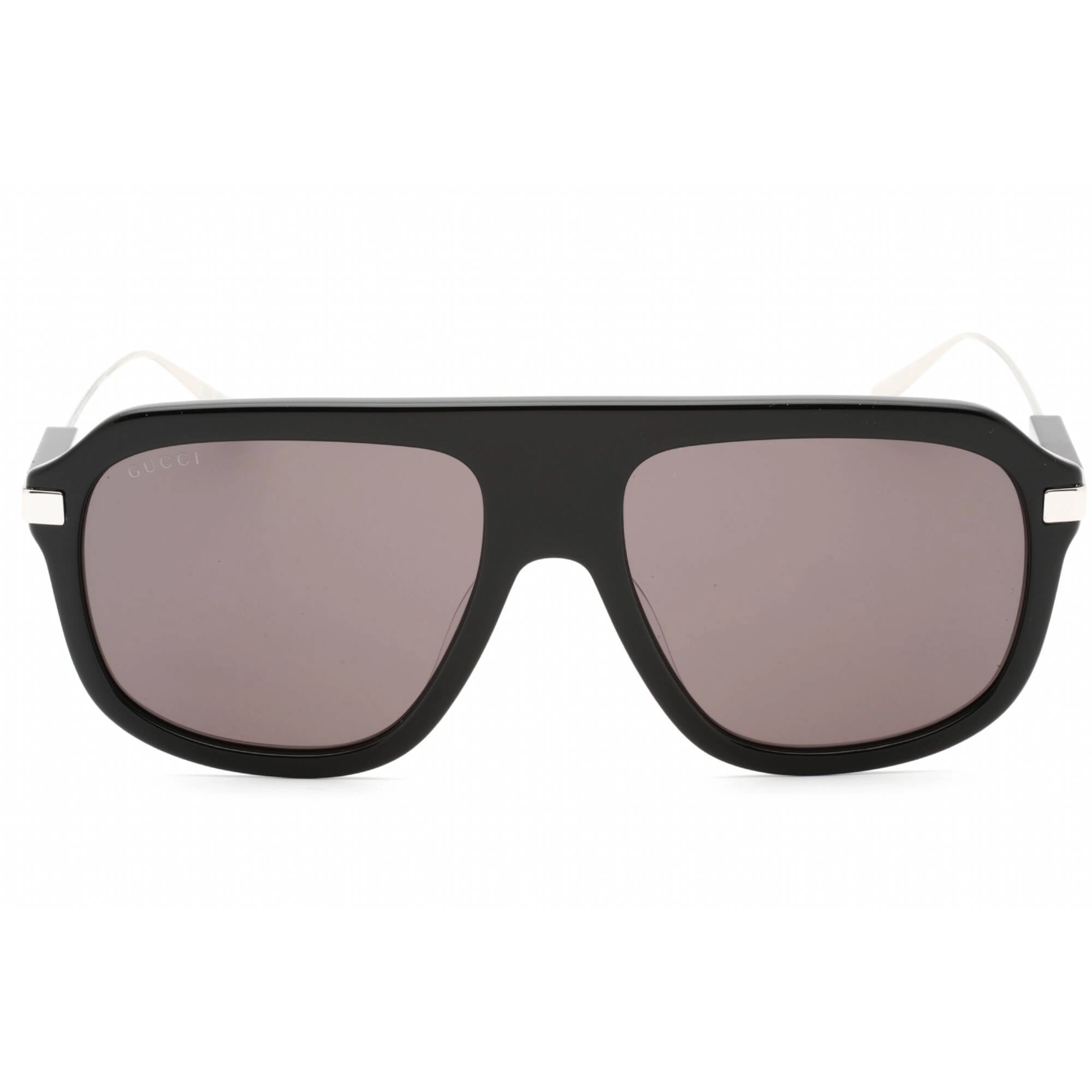 Gucci Men's Sunglasses - Black Full Rim Plastic Frame Grey Lens | GG1309S 005