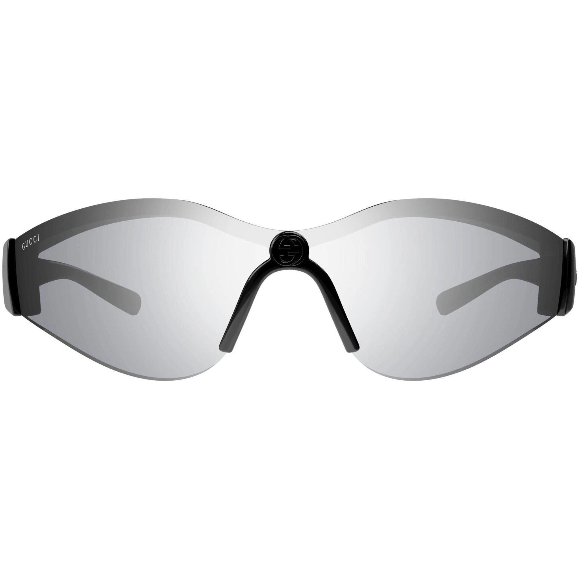 Gucci Women's Sunglasses - Black Injected Plastic Half Rim Cat Eye Frame | GG1651S 004