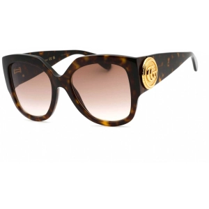 Gucci Women's Sunglasses - Havana Cat Eye Full Rim Plastic Frame | GG1407S 003