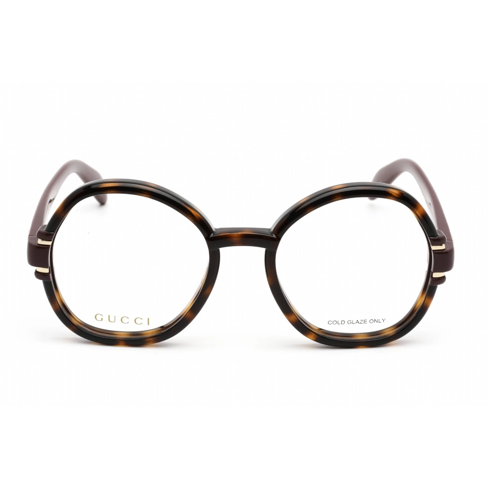 Gucci Women's Sunglasses - Havana Plastic Round Full Rim Frame | GG1069O 002