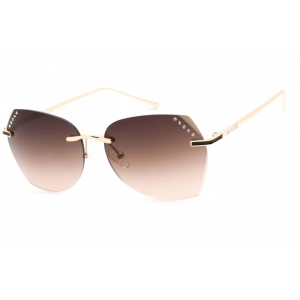Guess Factory Women's Sunglasses - Gold Metal Frame Gradient Brown Lens | GF0384 32F