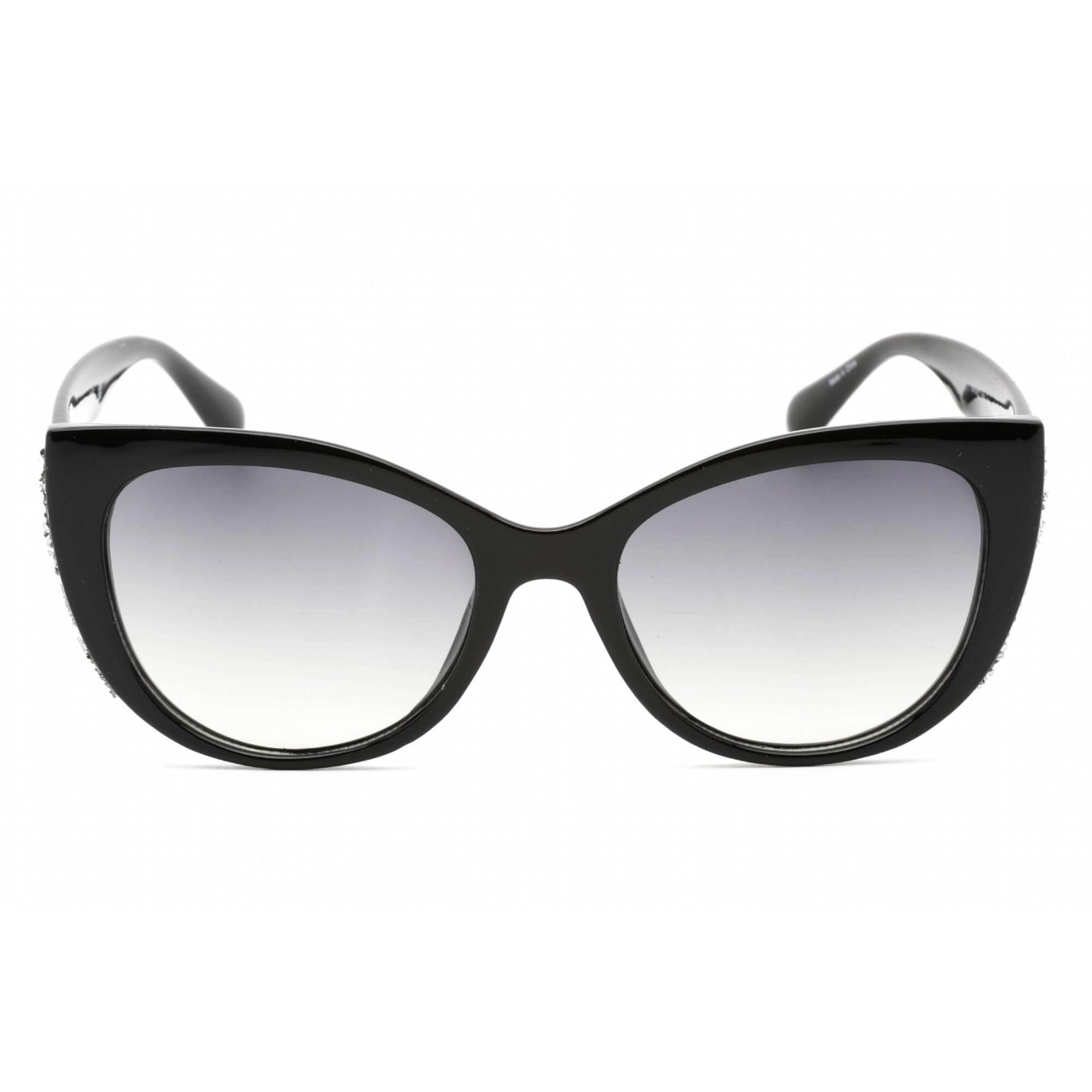 Guess Factory Women's Sunglasses - Shiny Black Frame Gradient Smoke Lens | GF0422 01B