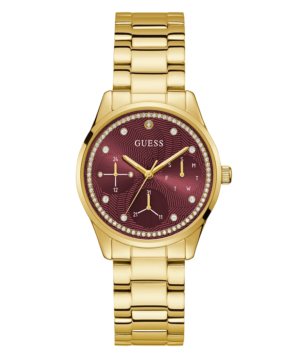 GUESS Ladies Gold Tone Multi-function Watch