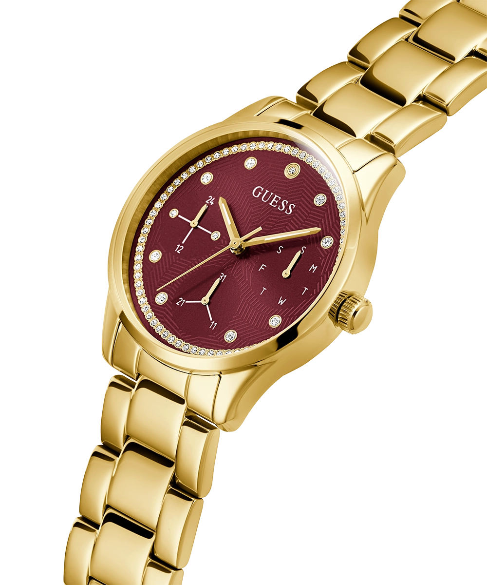 GUESS Ladies Gold Tone Multi-function Watch