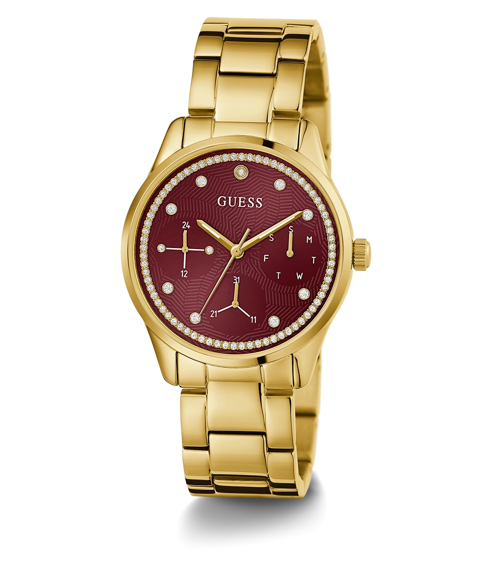 GUESS Ladies Gold Tone Multi-function Watch