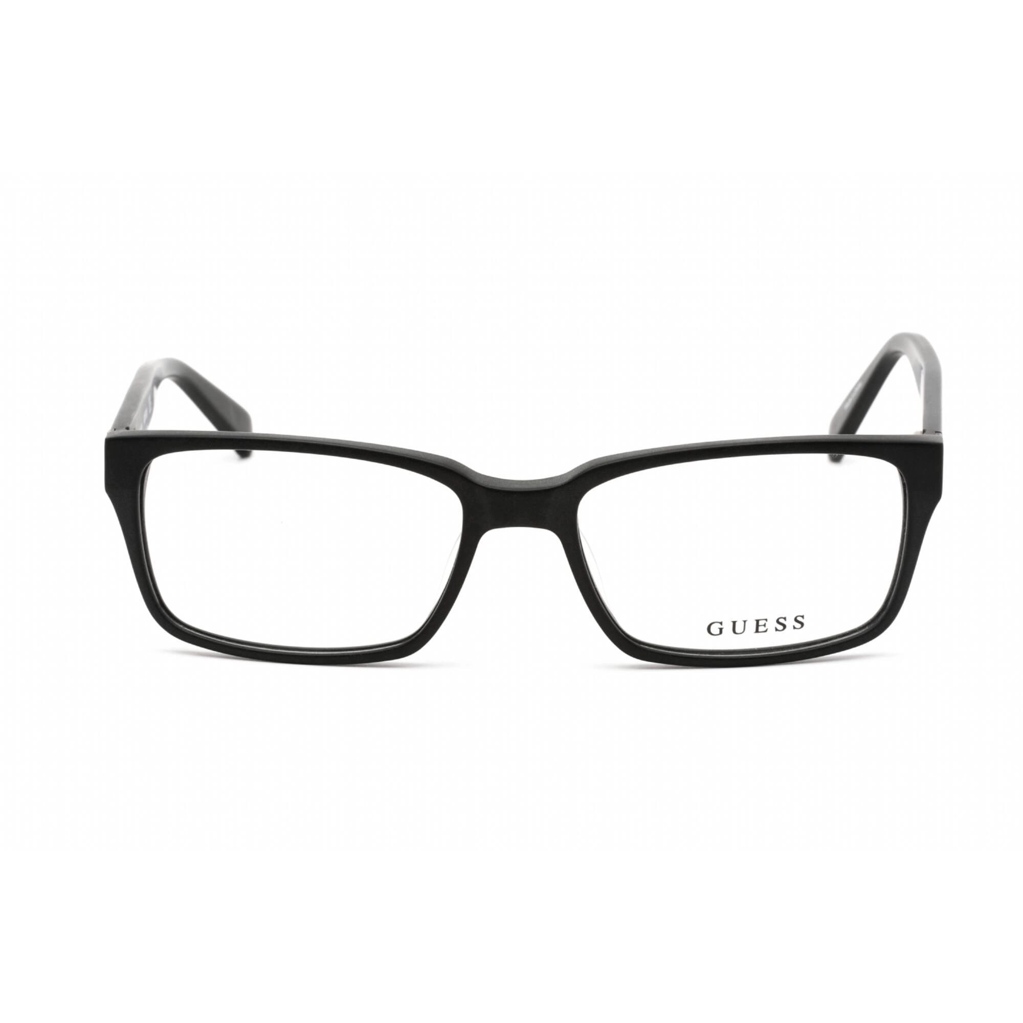Guess Unisex Eyeglasses - Full Rim Black Plastic Round Frame Clear Lens | GU1843 B84