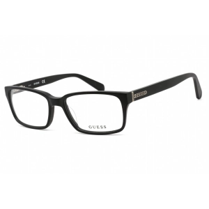 Guess Unisex Eyeglasses - Full Rim Black Plastic Round Frame Clear Lens | GU1843 B84