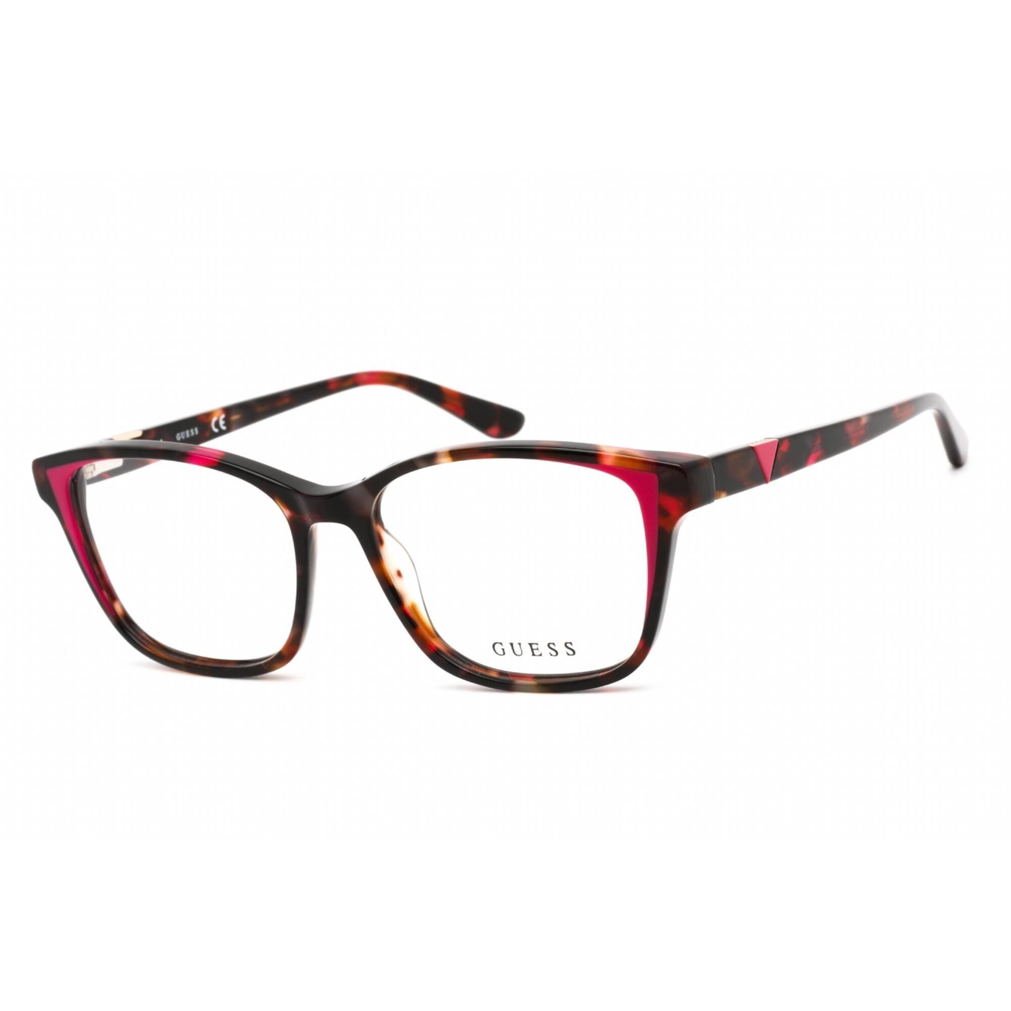 Guess Women's Eyeglasses - Full Rim Pink/Other Plastic Rectangular Frame | GU2810 074