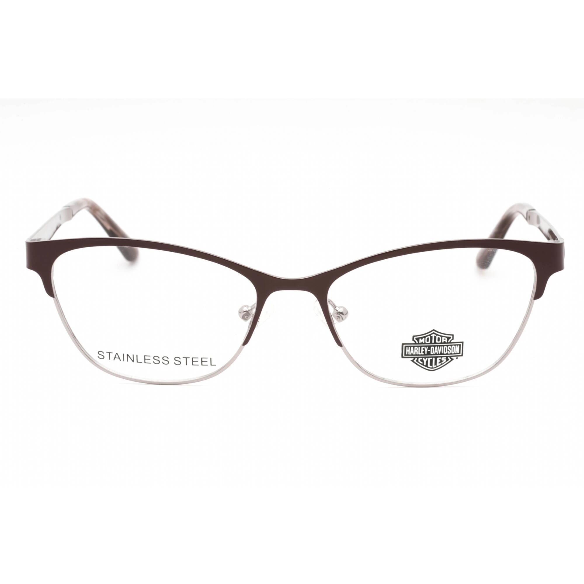 Harley Davidson Women's Eyeglasses - Matte Violet Metal Cat Eye Frame | HD0572 082