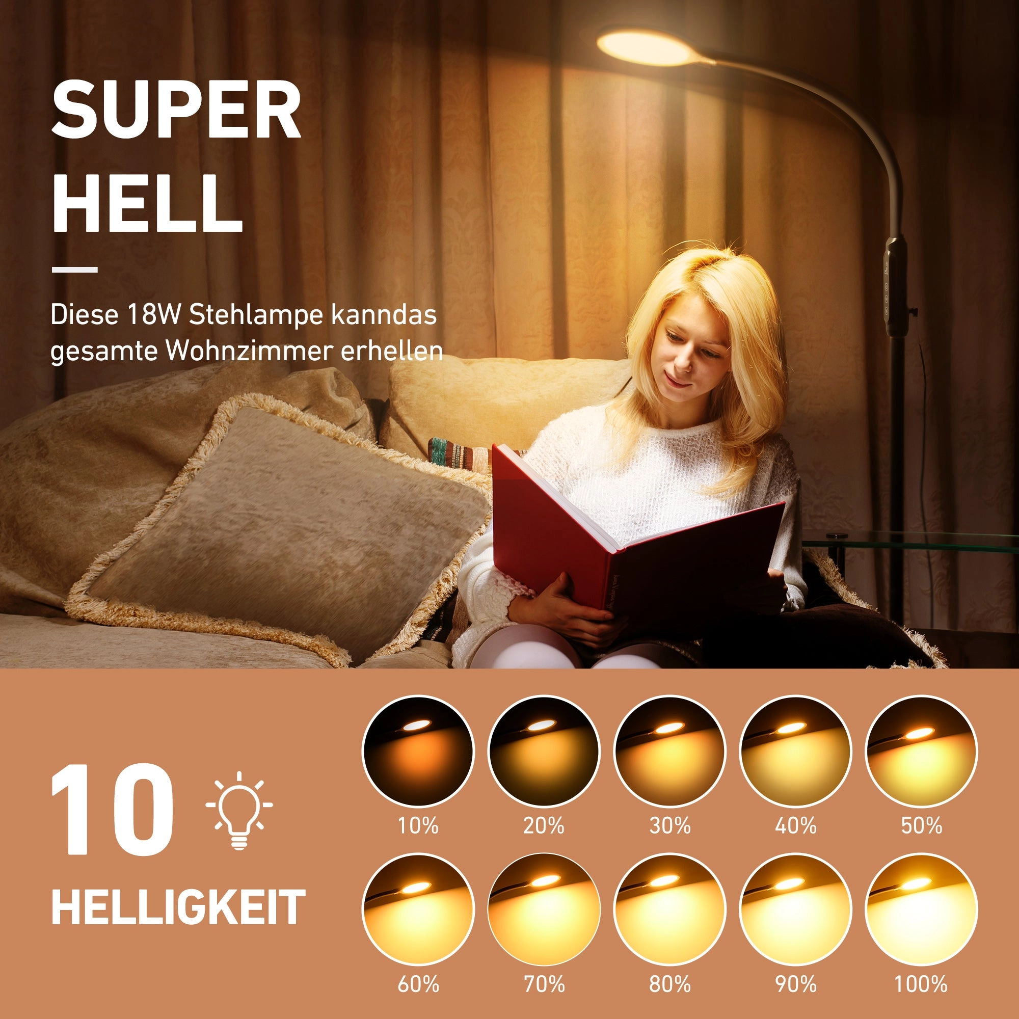 HM626 LED Floor Lamp 10 Colors Modes (EU ONLY)
