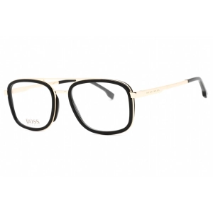 Hugo Boss Men's Eyeglasses - Black Gold Full Rim Square Frame | BOSS 1255 02M2 00