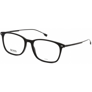 Hugo Boss Men's Eyeglasses - Full Rim Black Acetate/Metal Rectangular | 1015 0807 00