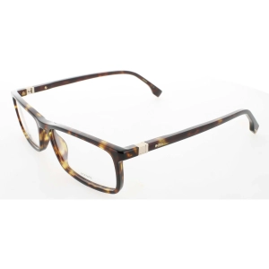 Hugo Boss Men's Eyeglasses - Havana Acetate/Metal Rectangular Frame | 1493 0086