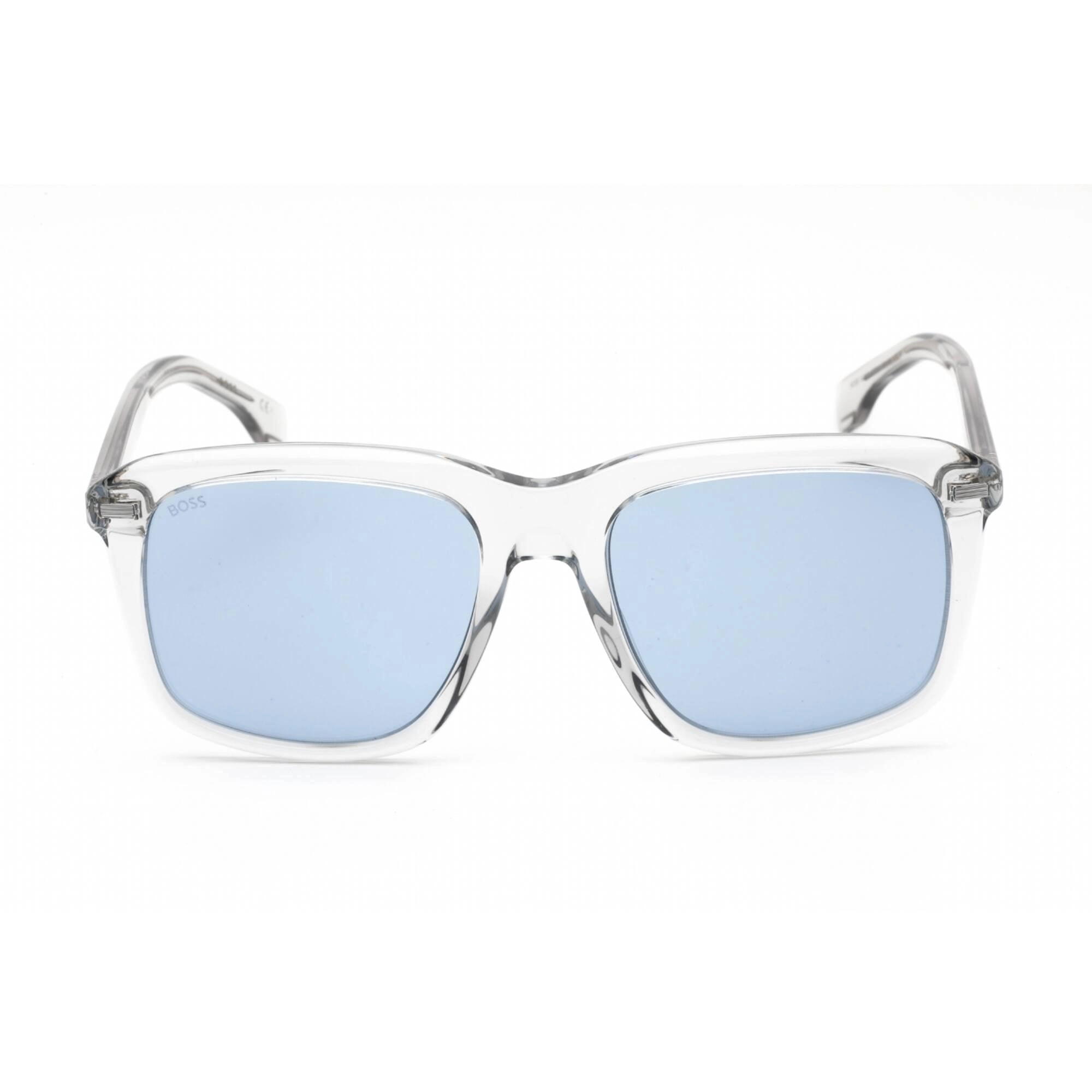 Hugo Boss Men's Sunglasses - Full Rim Grey Plastic Square Frame | BOSS 1420/S 0KB7