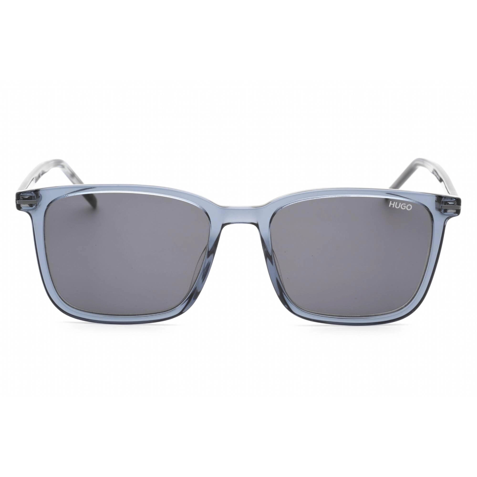 HUGO Men's Sunglasses - Blue Plastic Full Rim Frame Grey Lens | HG 1168/S 0PJP IR