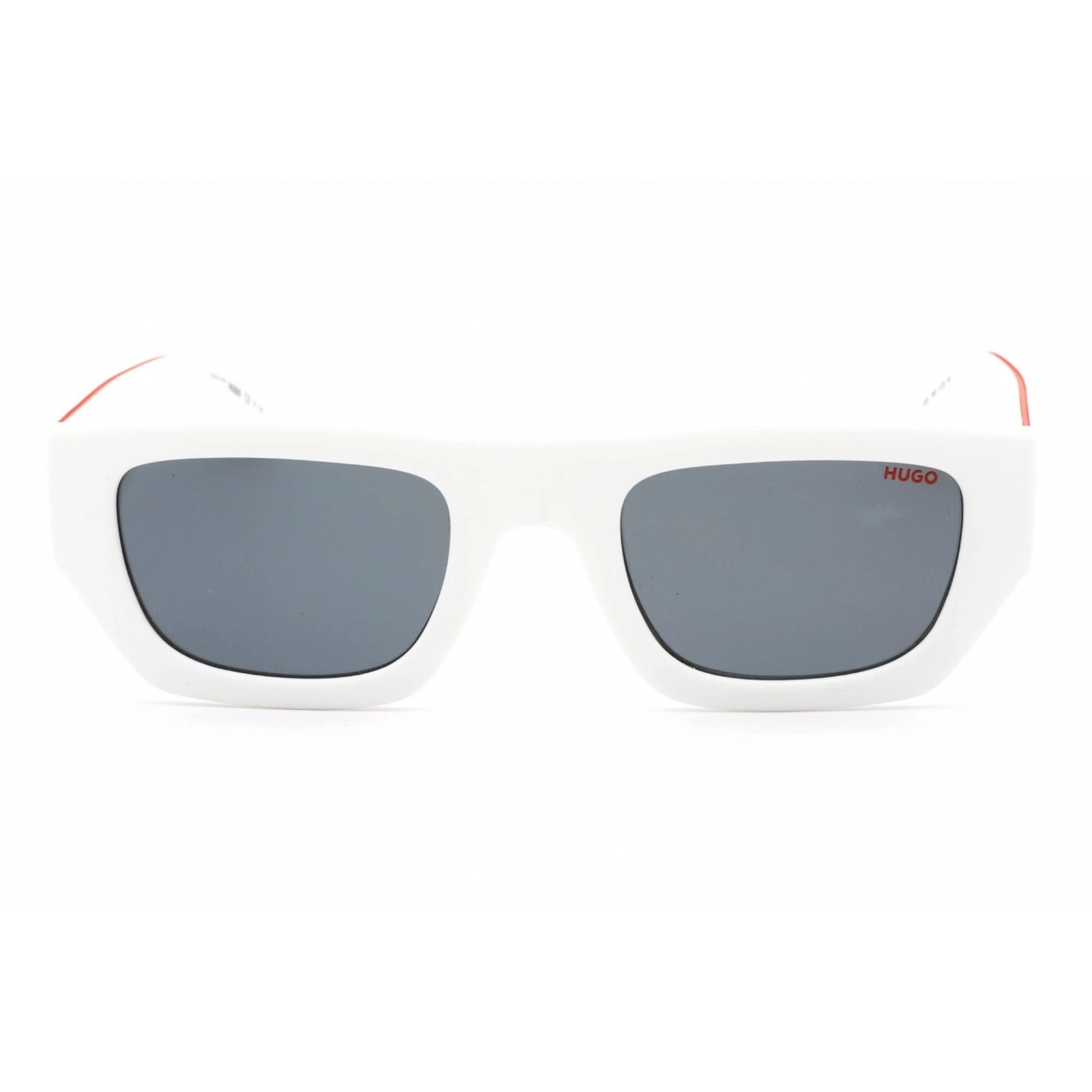 Hugo Men's Sunglasses - White Plastic Full Rim Rectangular Frame | HG 1252/S 0VK6 IR