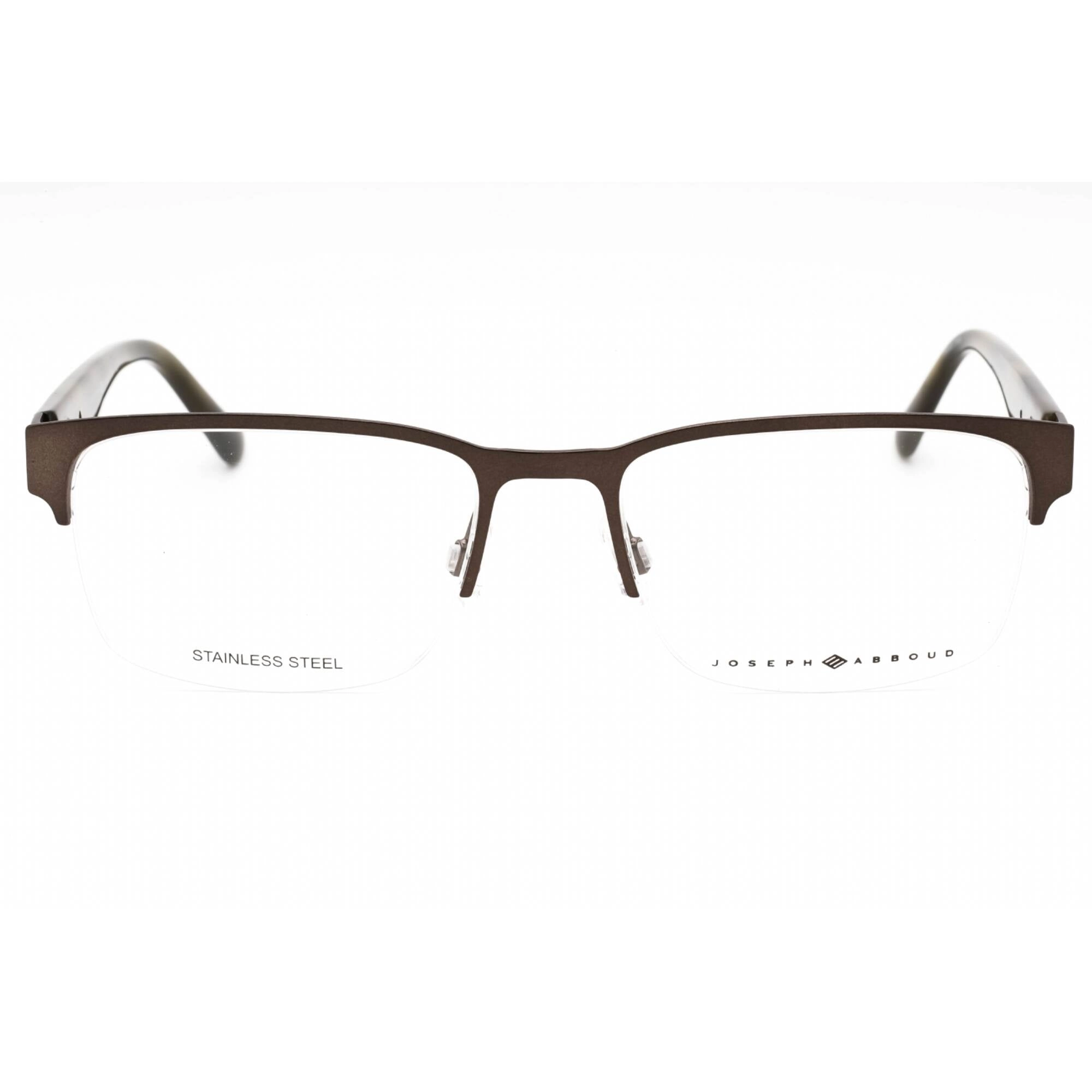 Joseph Abboud Men's Eyeglasses - Gunmetal Metal Half Rim Rectangular | JA4088 033