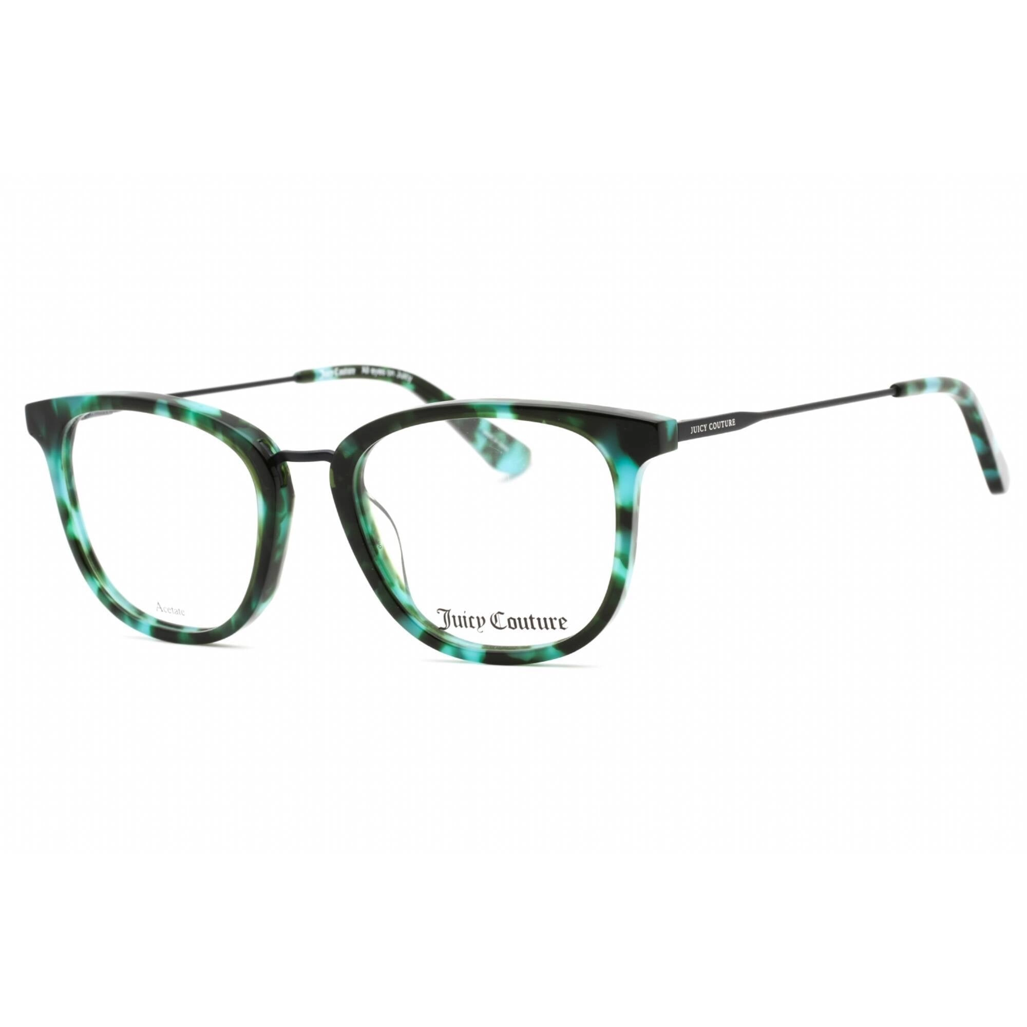Juicy Couture Women's Eyeglasses - Green Havana Cat Eye Plastic Frame | JU 219 0XGW 00